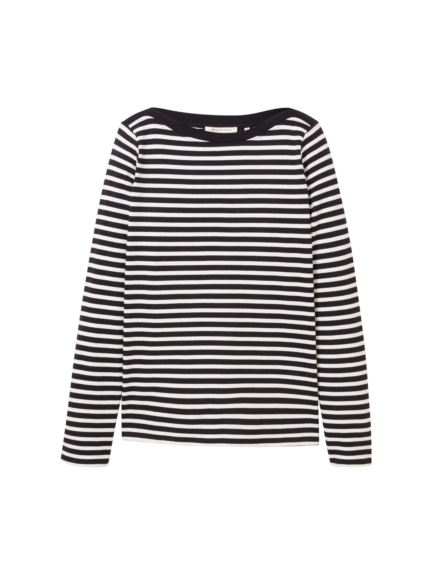 Gestreiftes Langarmshirt mit Bio-Baumwolle