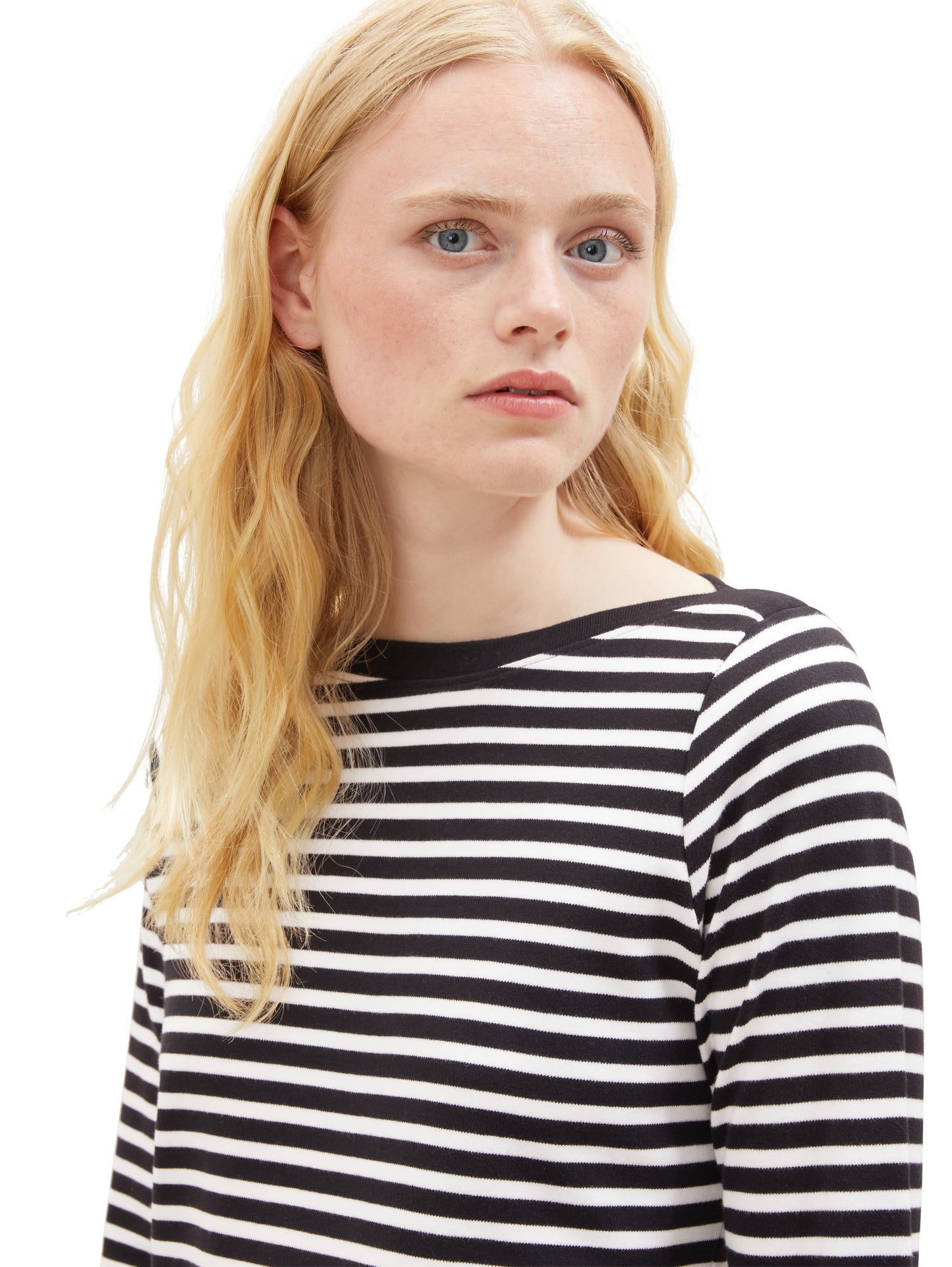 Gestreiftes Langarmshirt mit Bio-Baumwolle