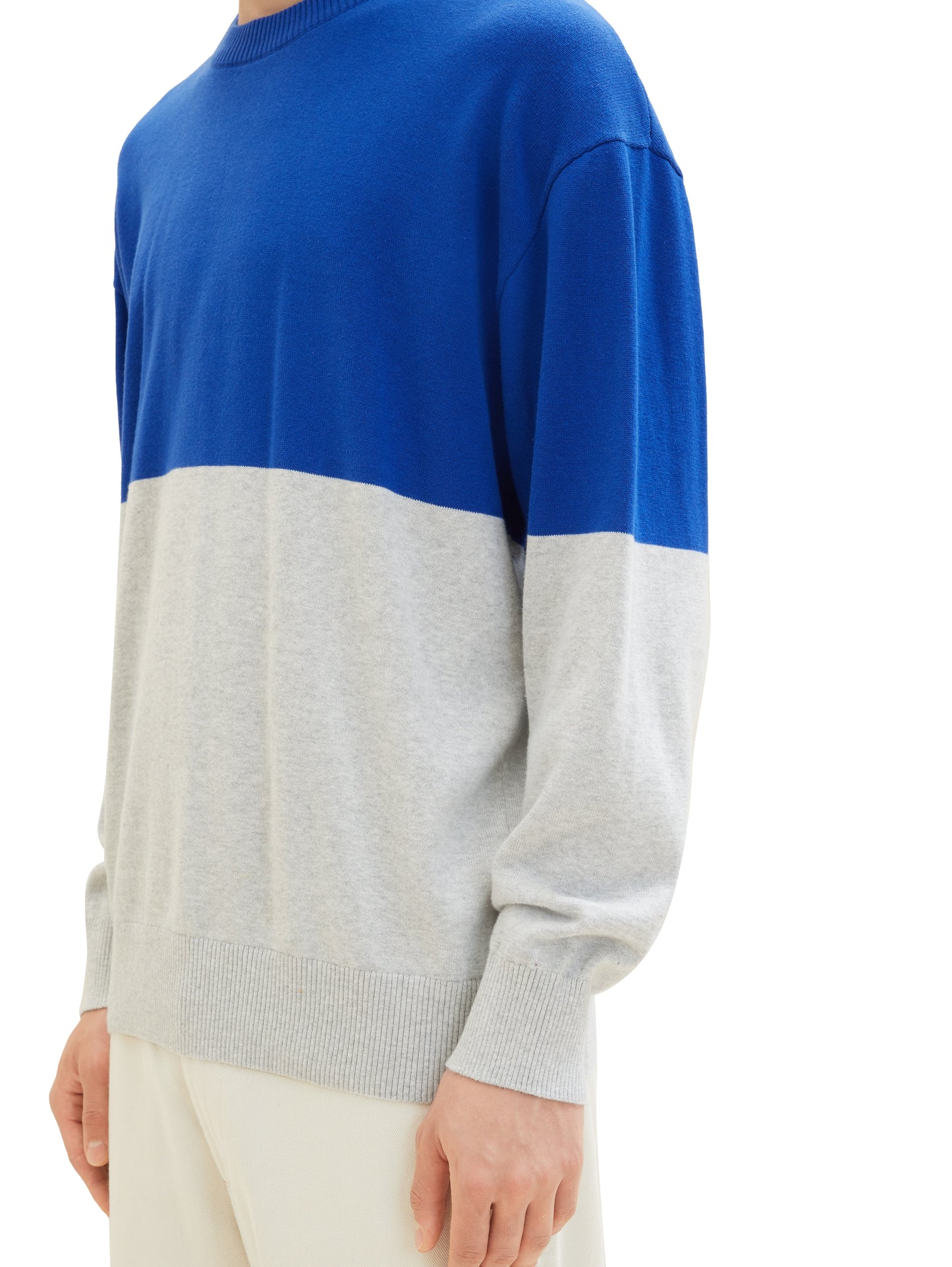 Strickpullover mit Colour Blocking