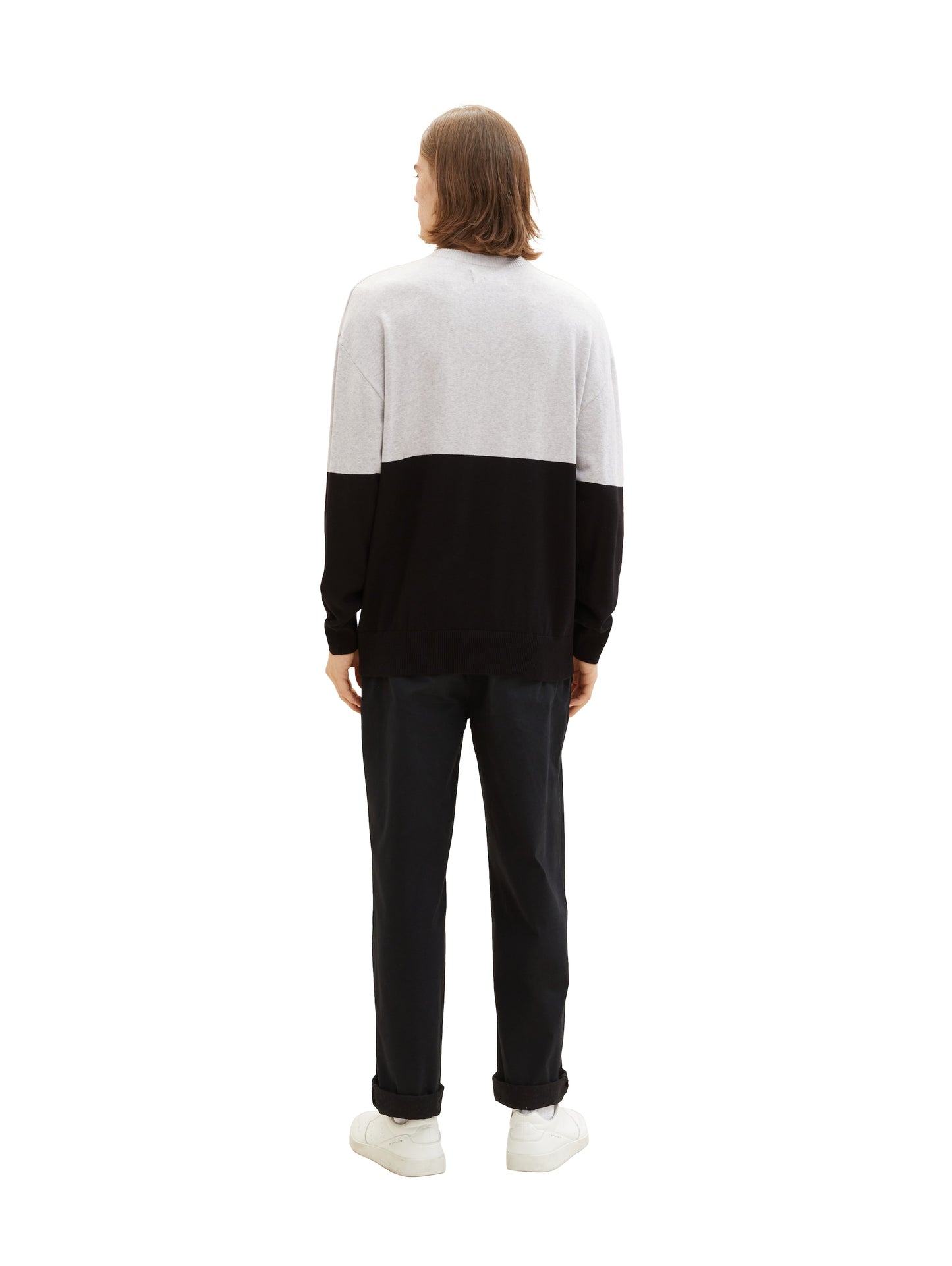 Strickpullover mit Colour Blocking