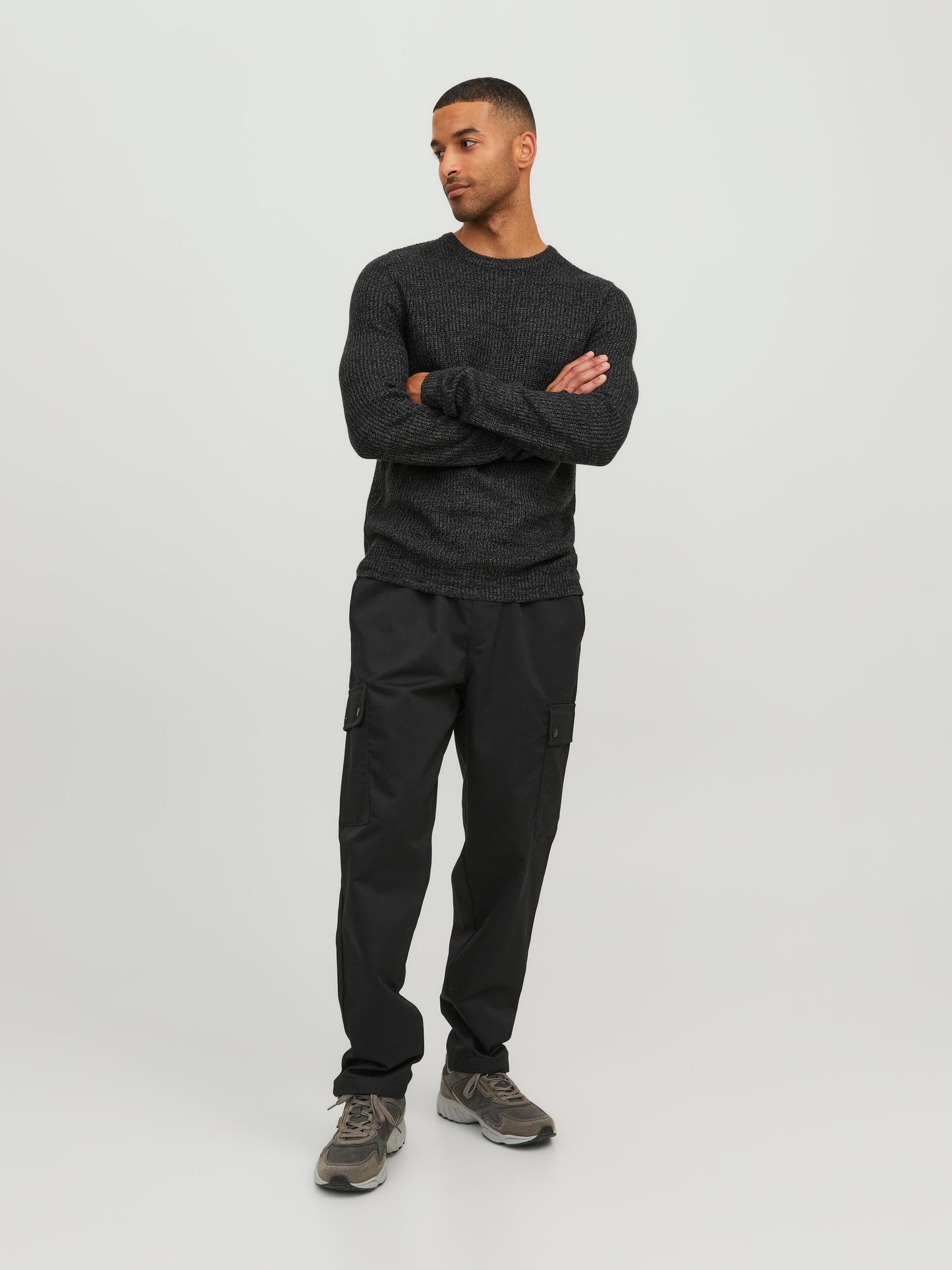 JCOTWIST STRIPED KNIT CREW NECK