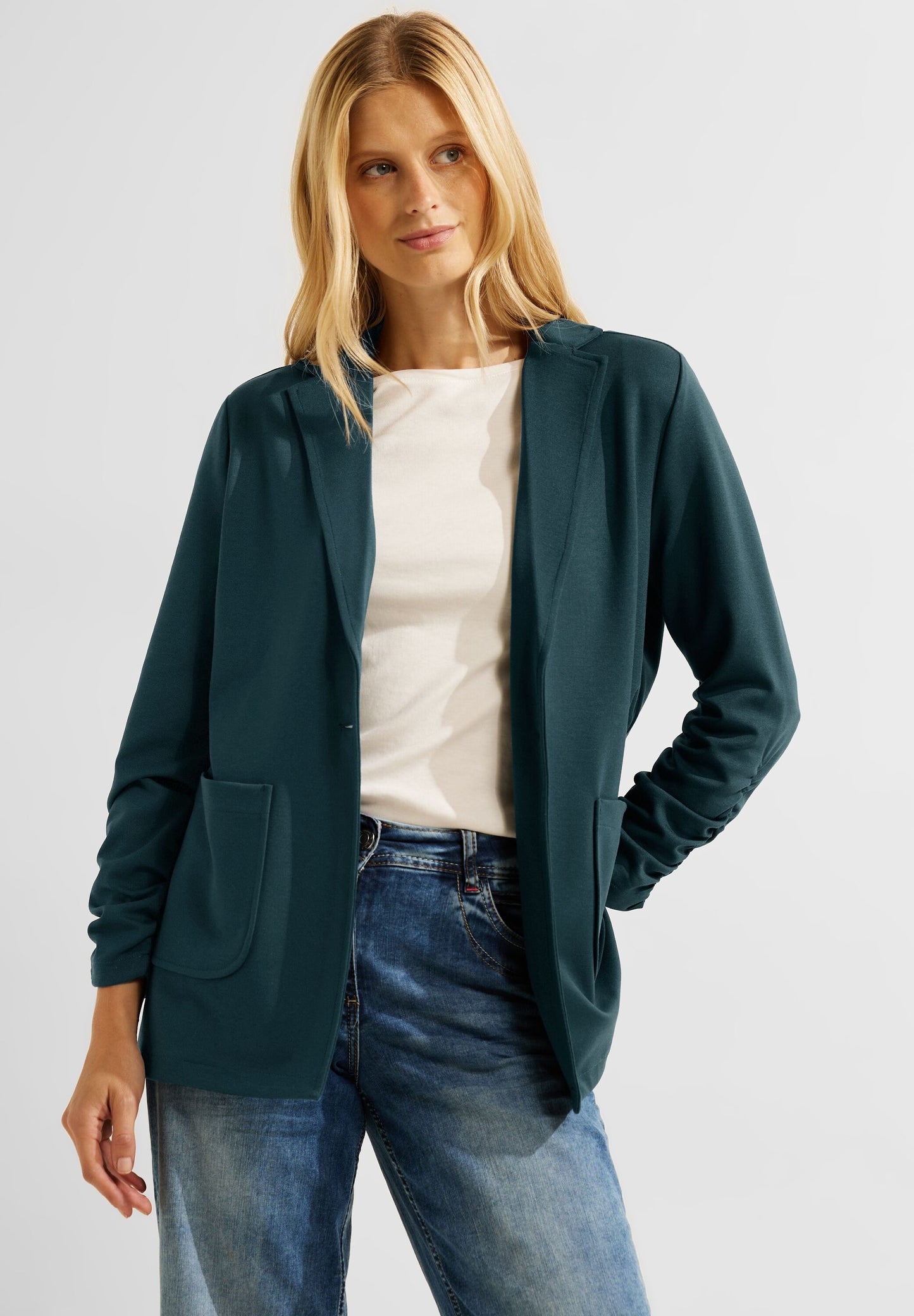 Oversize Blazer mit Raffung