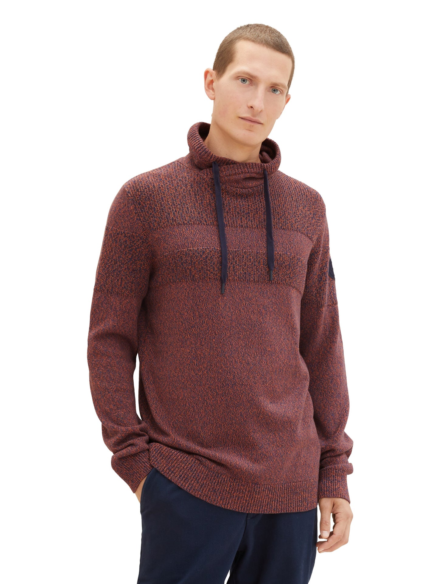 Strickpullover mit Snood