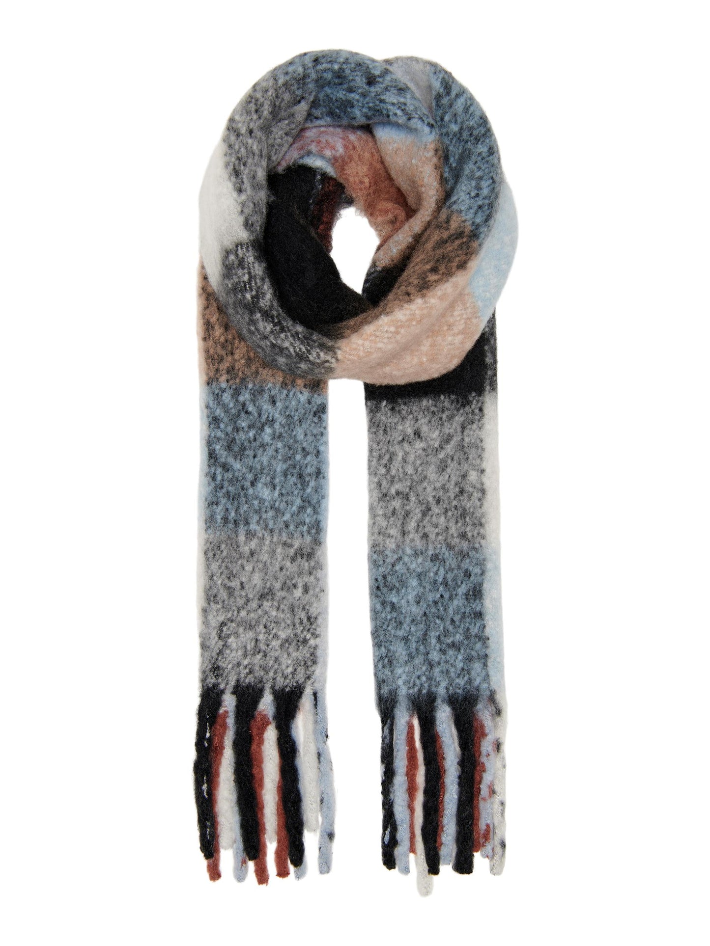 ONLSINA LIFE WOVEN CHECK SCARF CC