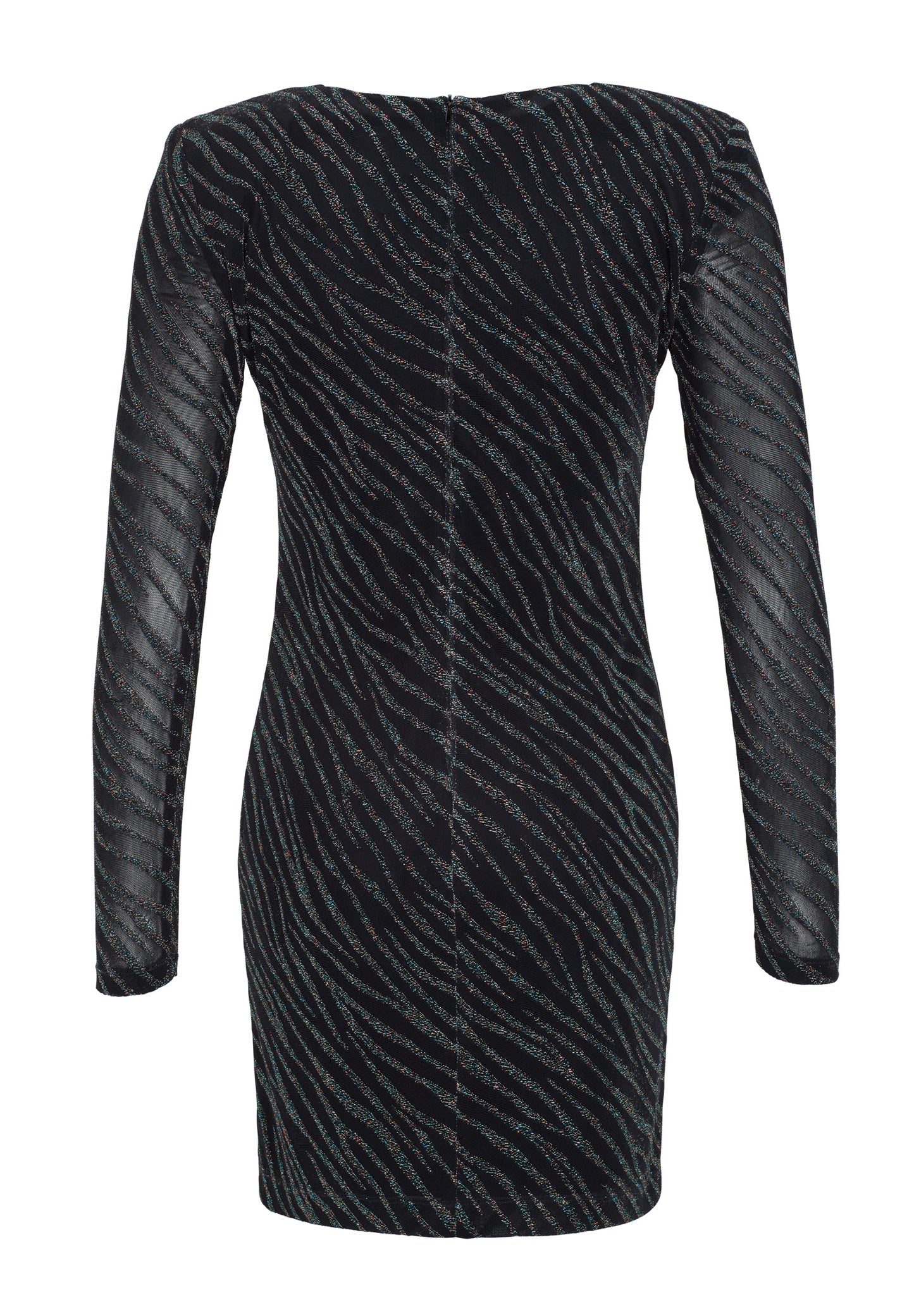 Jersey-Kleid in glitzernder Animal-Optik