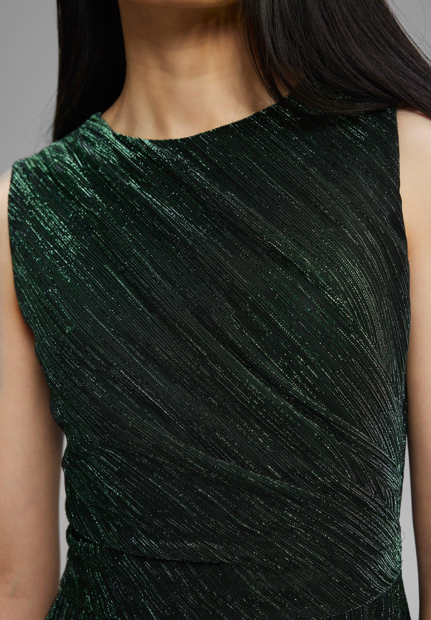 Festlicher Jumpsuit mit Metallic-Fäden