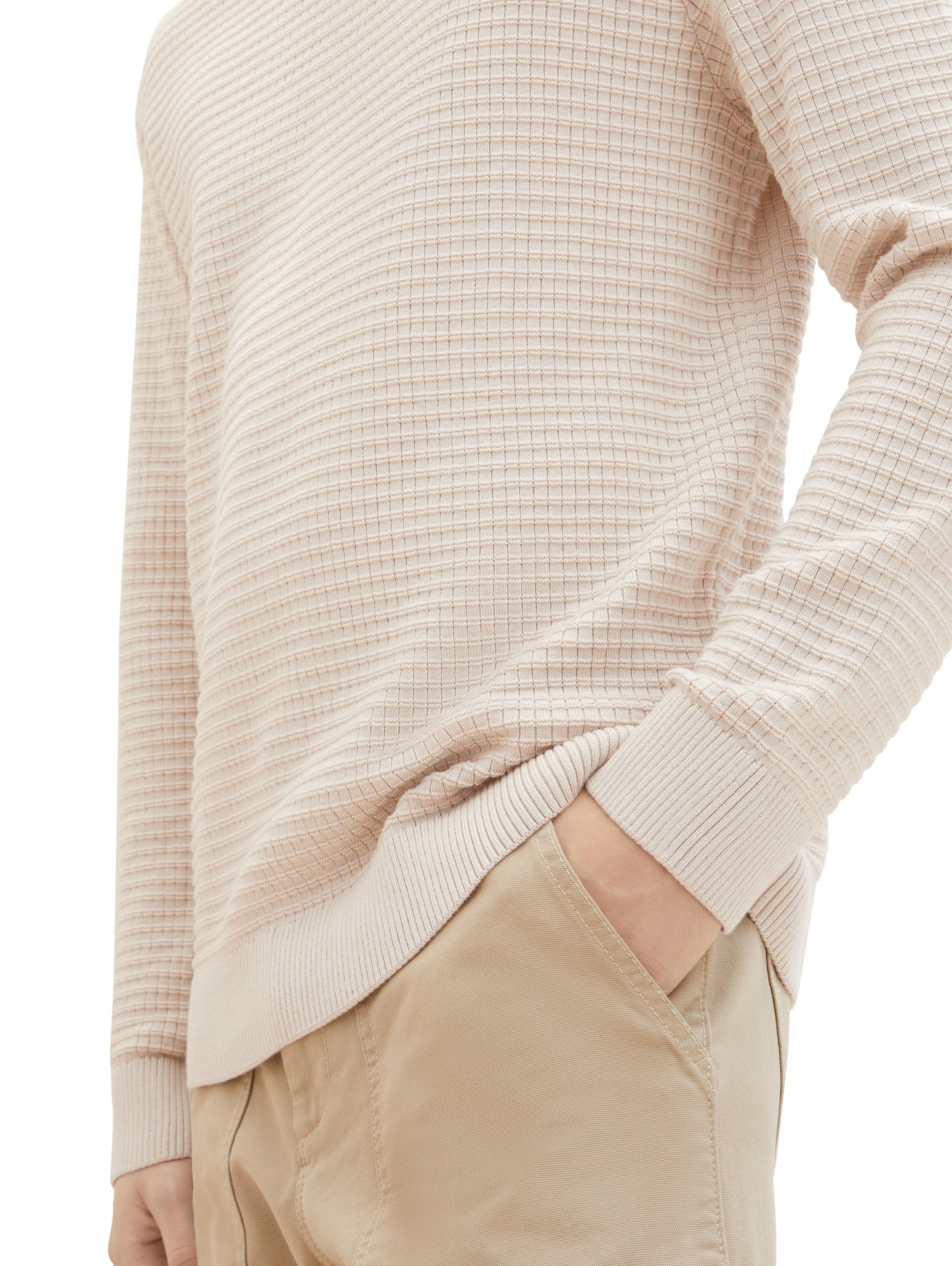Strickpullover mit Struktur