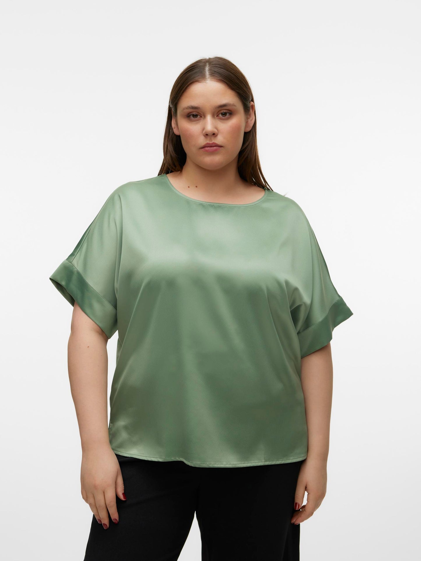 VMCMERLE 2/4 O-NECK TOP WVN GA CUR