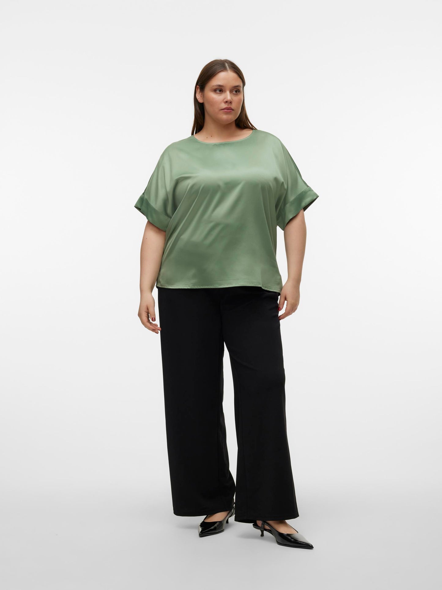 VMCMERLE 2/4 O-NECK TOP WVN GA CUR