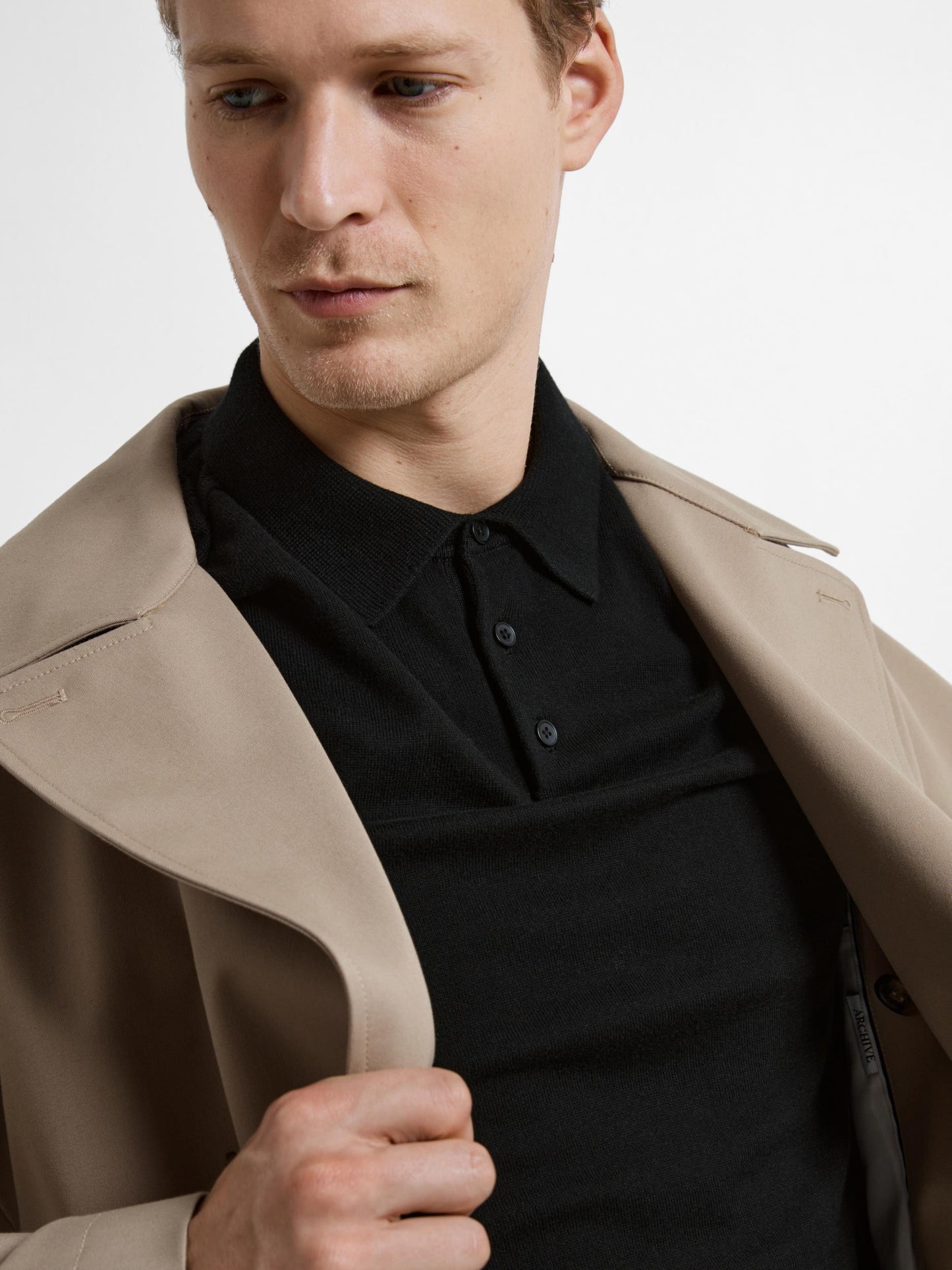 SLHBERG SS KNIT POLO NOOS