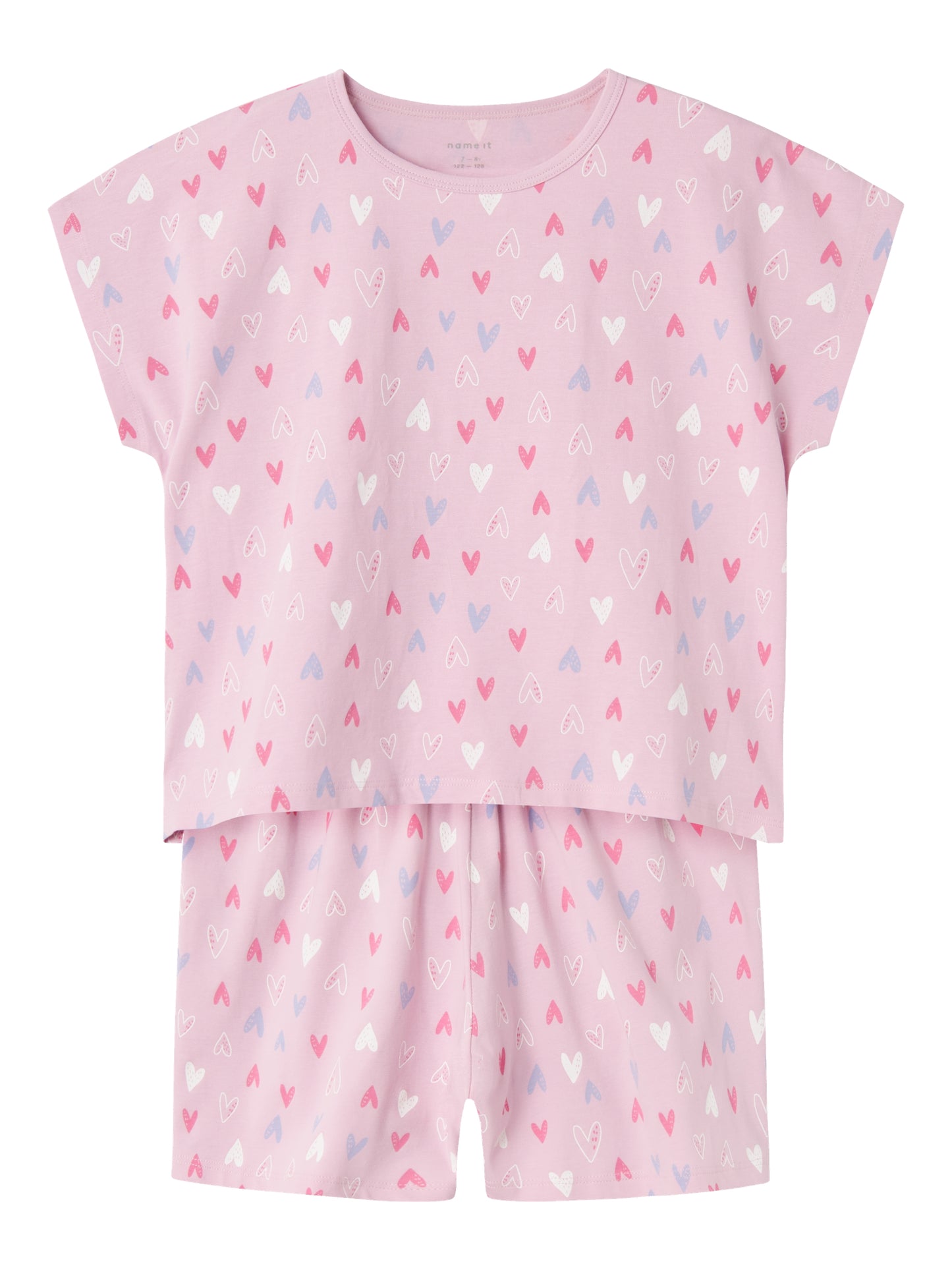 NKFNIGHTSET CAP PINK HEARTS NOOS