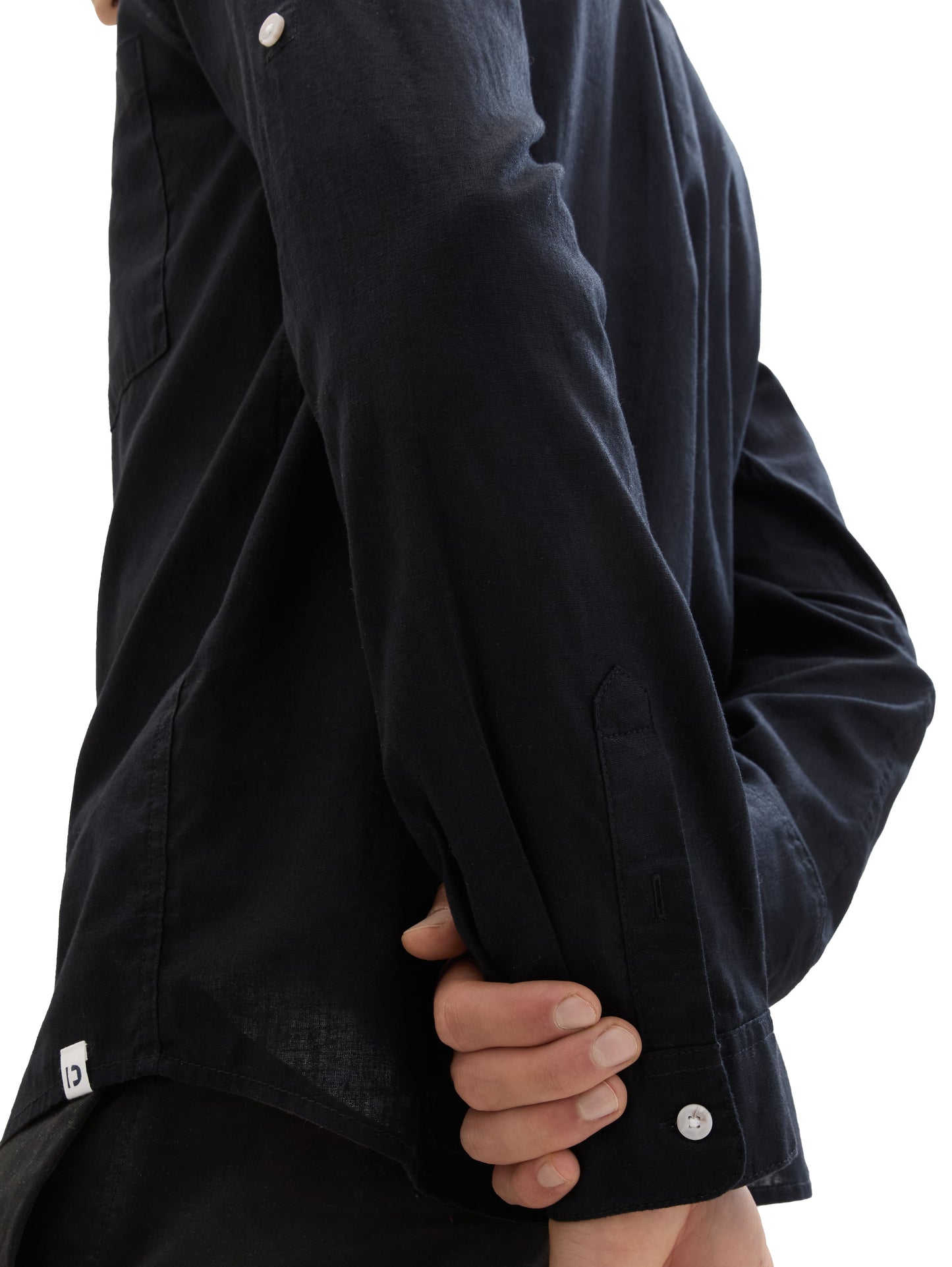 relaxed cotton linen shirt