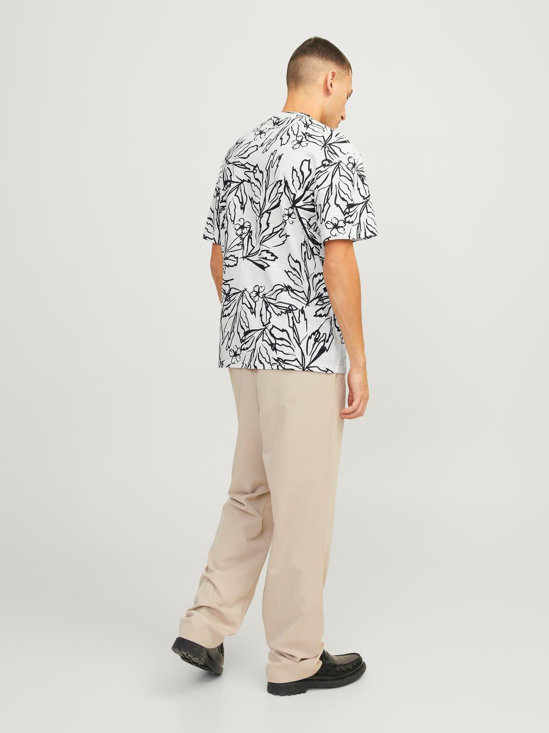 JORLAFAYETTE AOP TEE SS CREW NECK LN