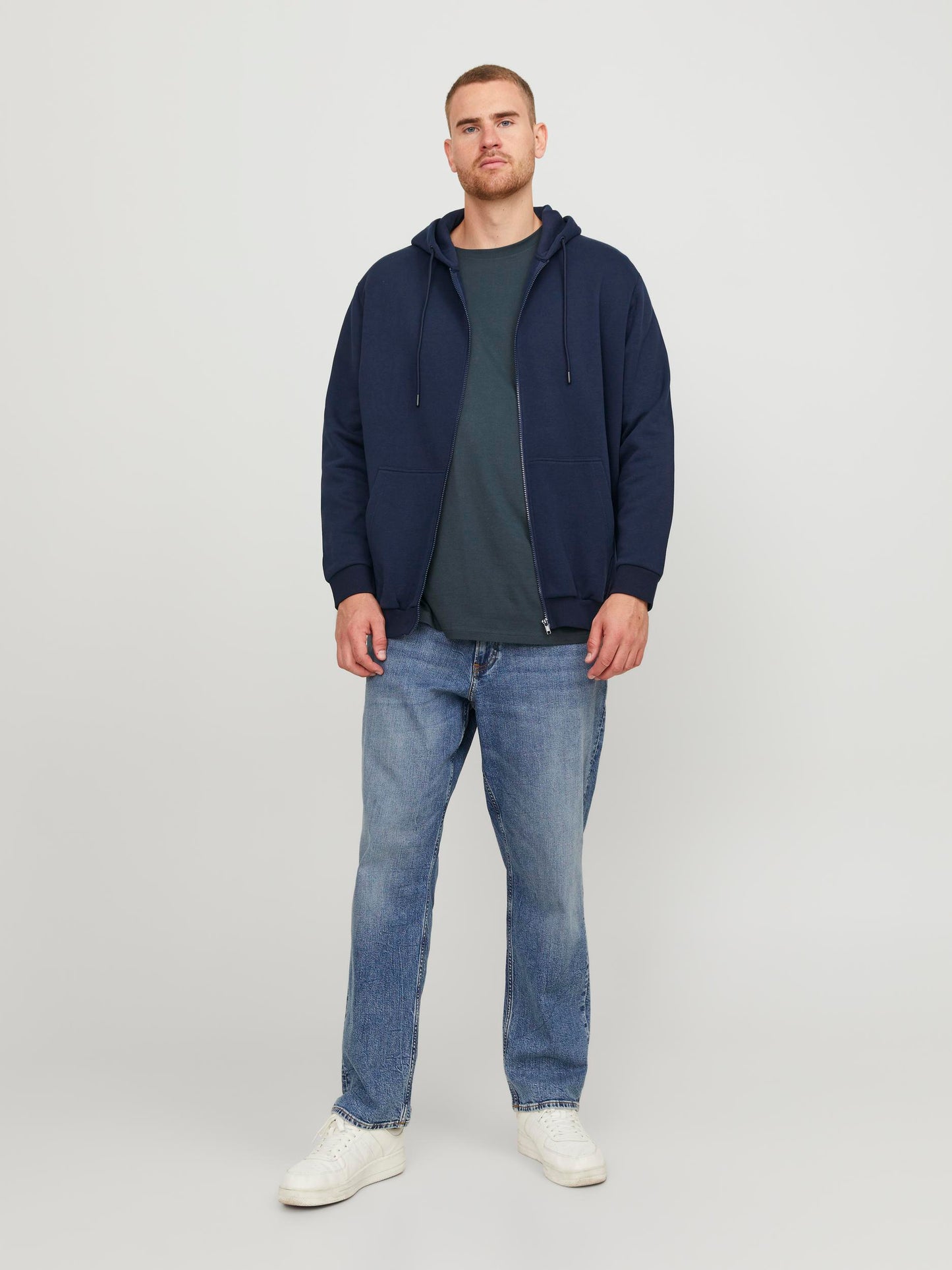 JJEBRADLEY SWEAT ZIP HOOD NOOS PLS