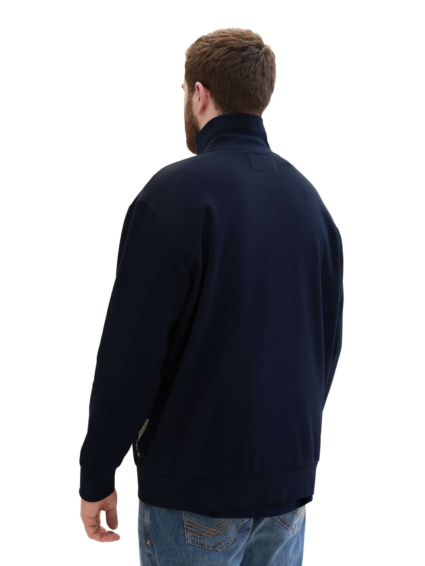 Plus - Sweatjacke mit Stehkragen