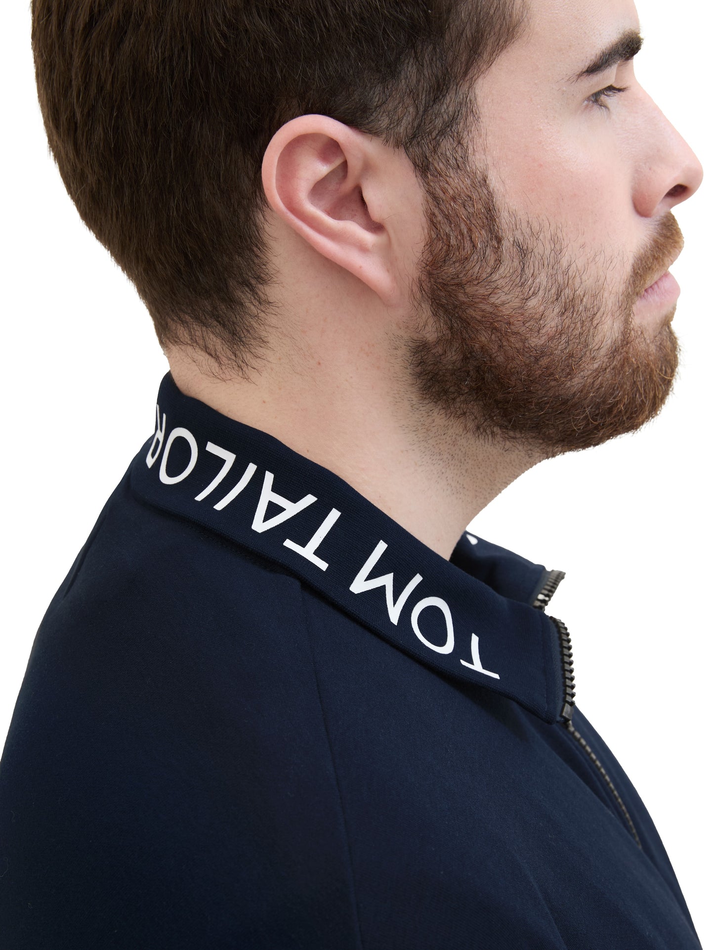 Plus - Sweatjacke mit Stehkragen