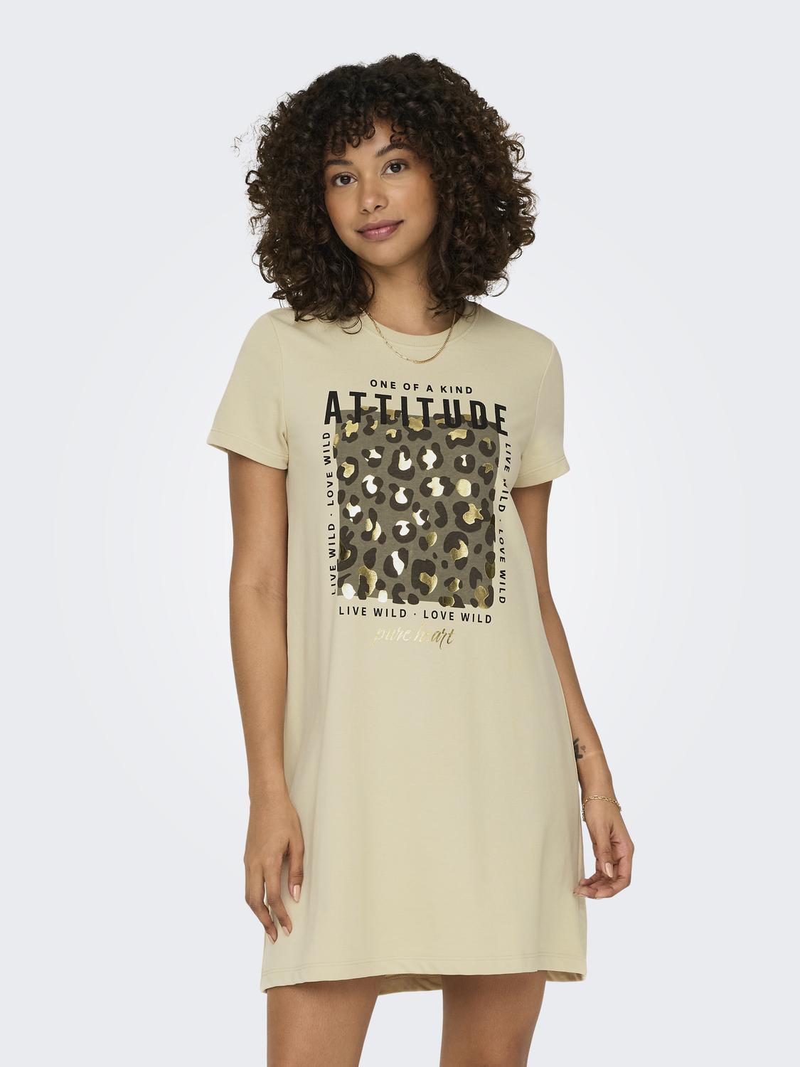 ONLFRIDA S/S WILD DRESS BOX UB SWT