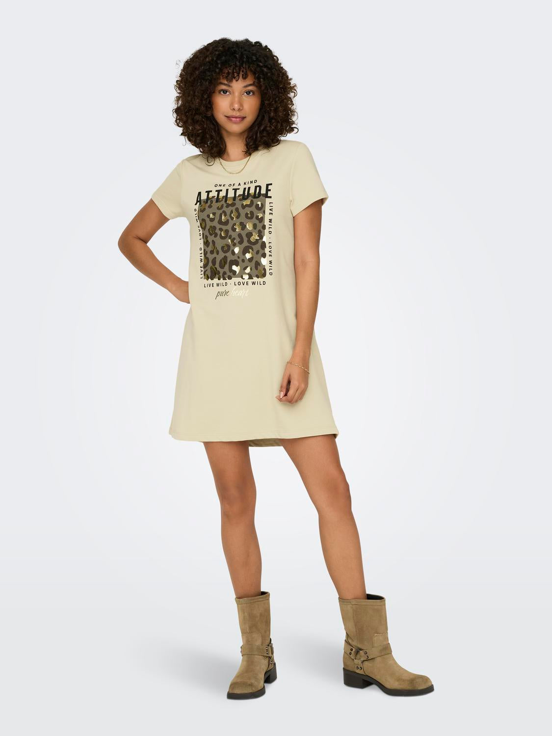 ONLFRIDA S/S WILD DRESS BOX UB SWT