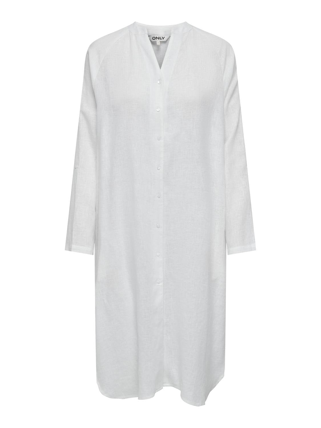 ONLTOKYO L/S LINEN BLEND DRESS PNT NOOS