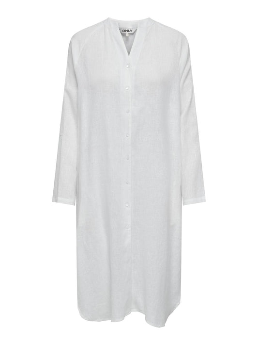 ONLTOKYO L/S LINEN BLEND DRESS PNT NOOS
