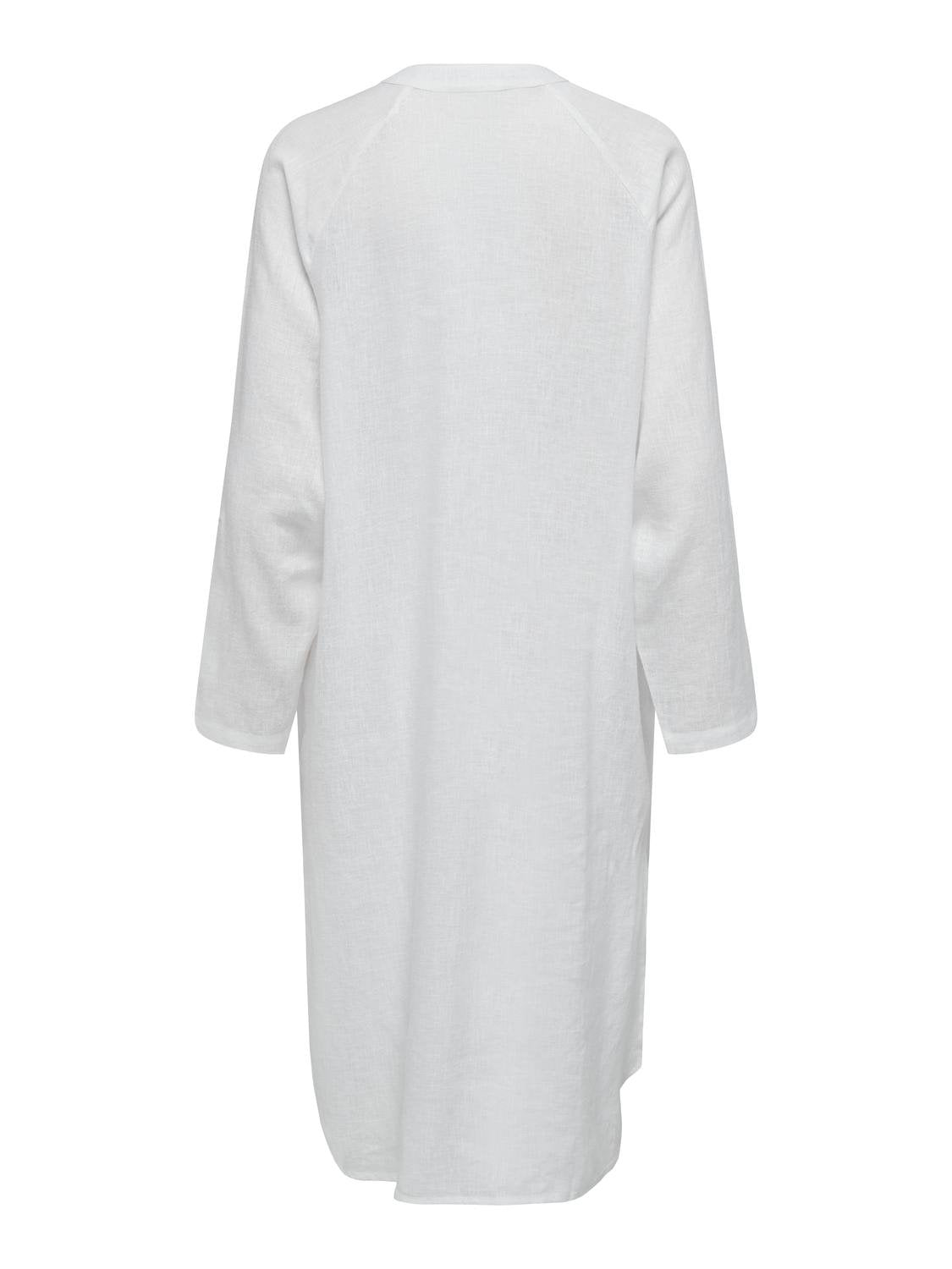 ONLTOKYO L/S LINEN BLEND DRESS PNT NOOS
