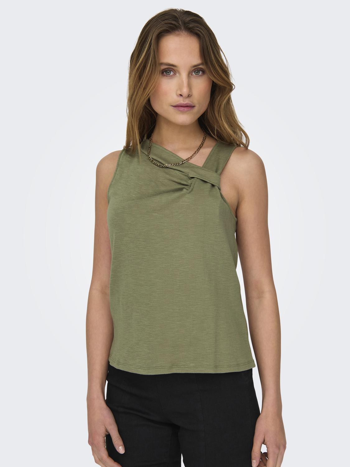 JDYAMY S/L KNOT TANK TOP JRS
