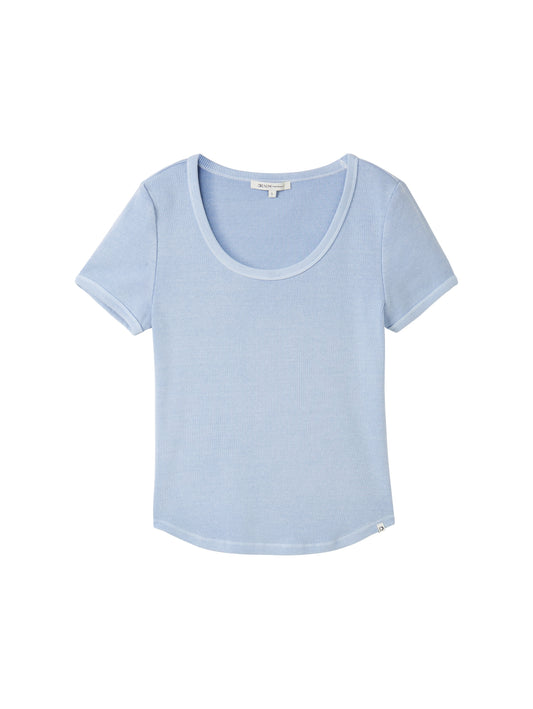 T-Shirt aus Ripp