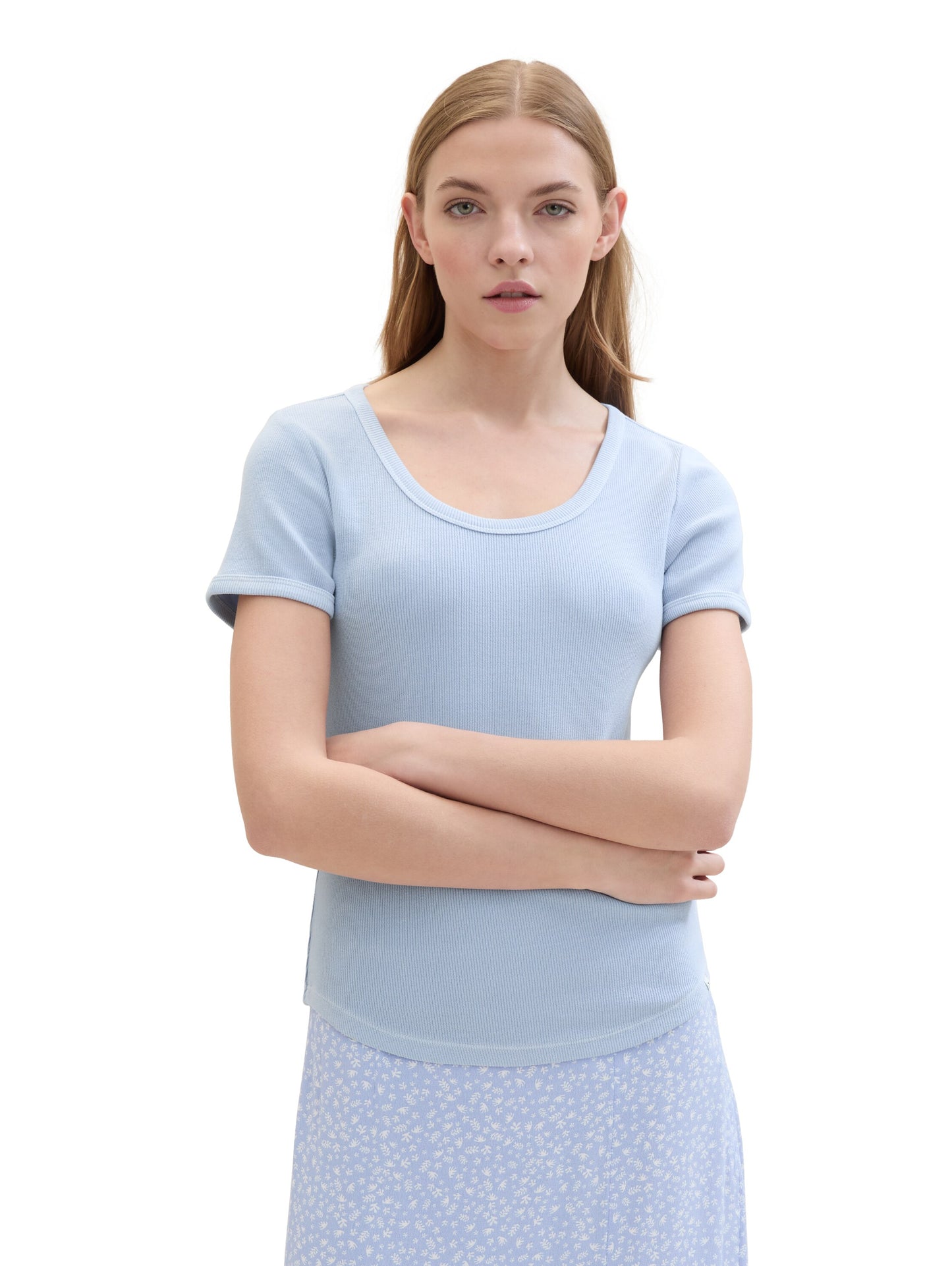 T-Shirt aus Ripp