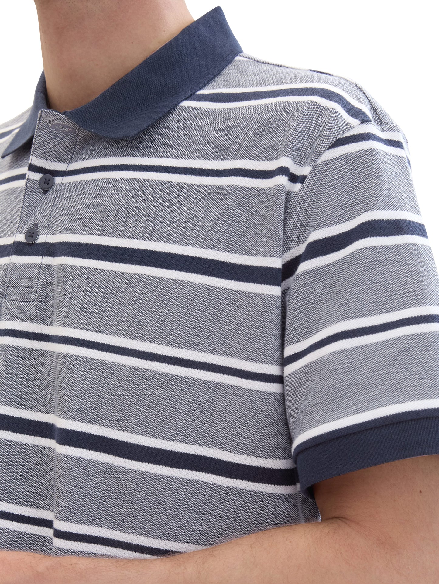 Poloshirt mit Streifenmuster