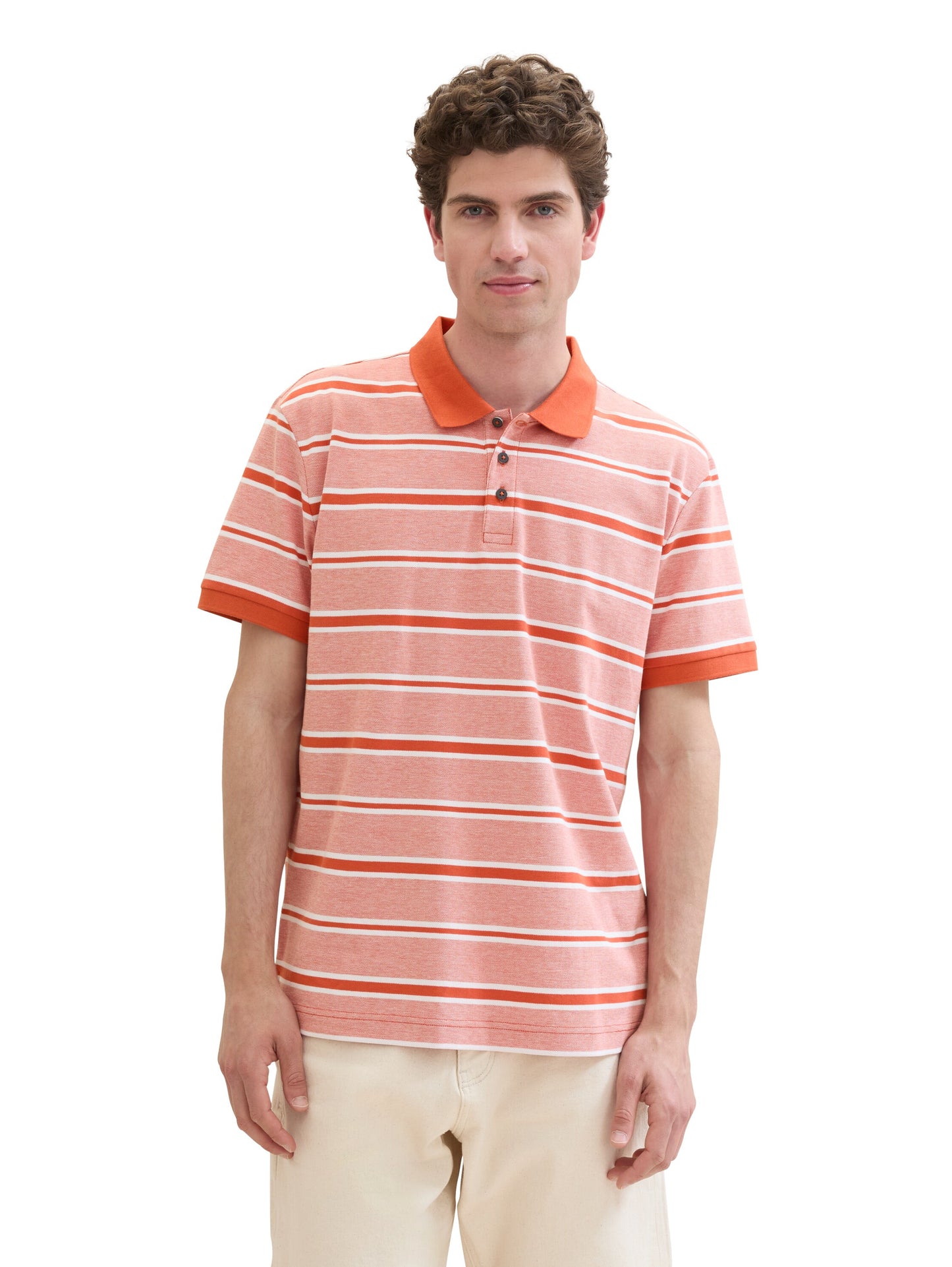Poloshirt mit Streifenmuster