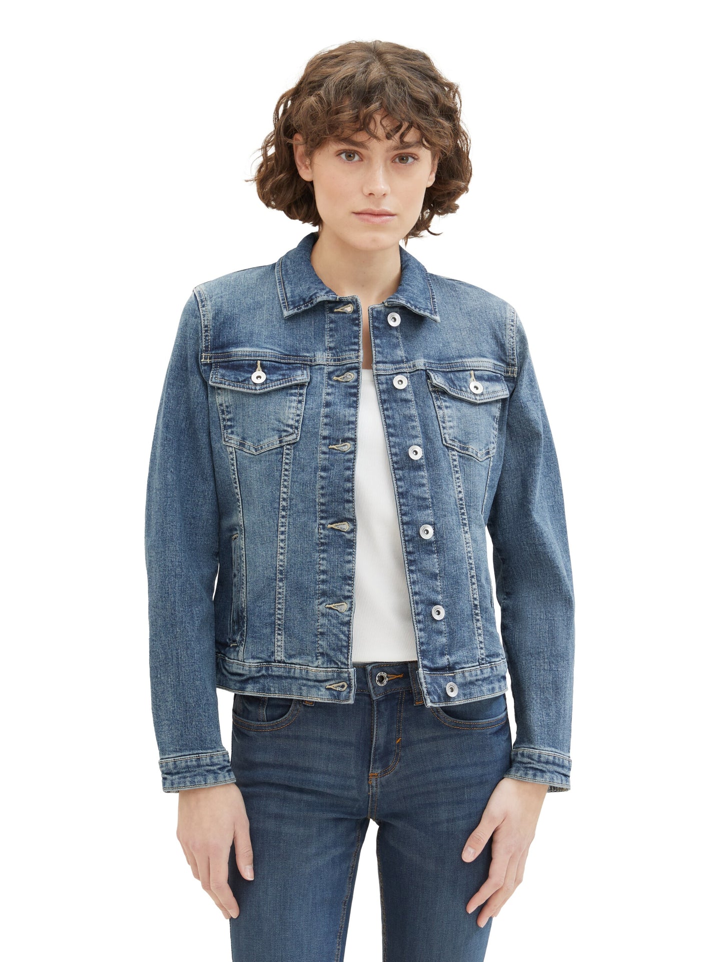Jeansjacke mit recycelter Baumwolle