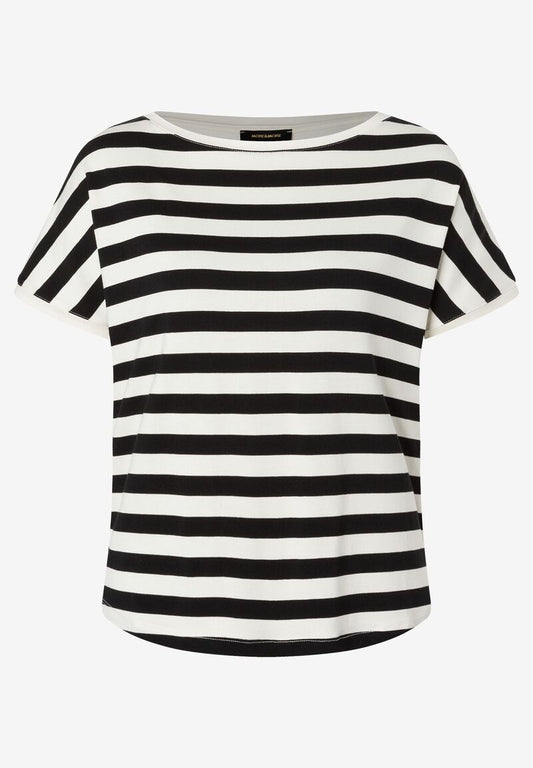 Streifenshirt  schwarz/ecru  Sommer-Kollektion