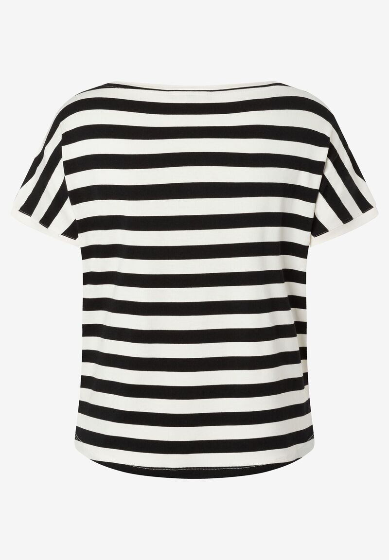 Streifenshirt  schwarz/ecru  Sommer-Kollektion