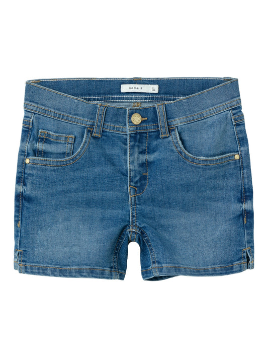 NKFSALLI SLIM DNM SHORTS 9843-IC TB