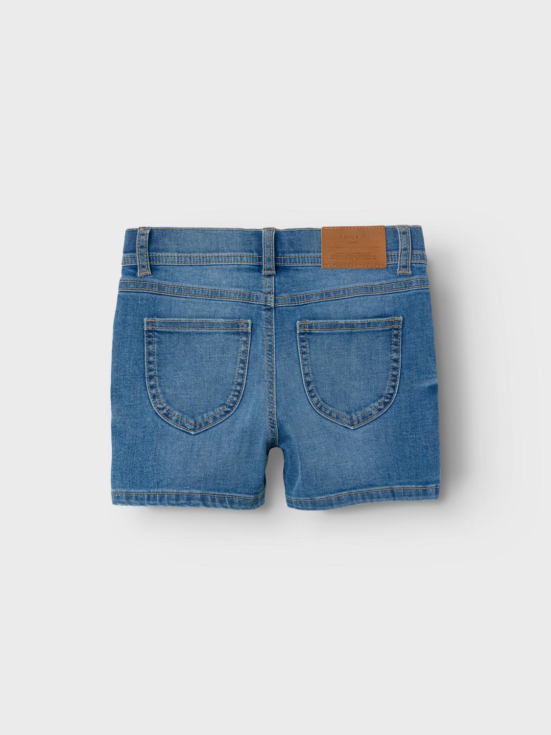 NKFSALLI SLIM DNM SHORTS 9843-IC TB