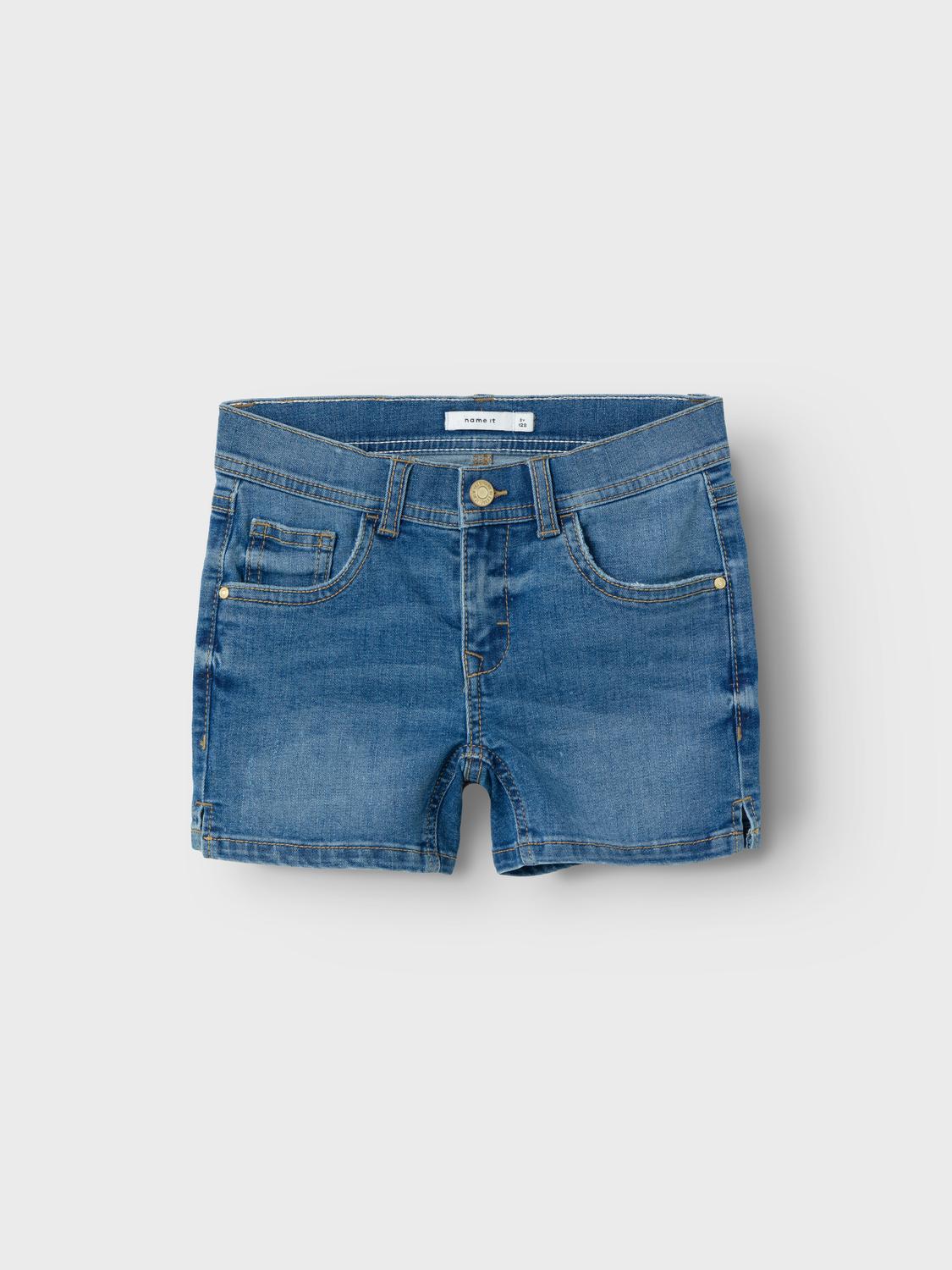 NKFSALLI SLIM DNM SHORTS 9843-IC TB