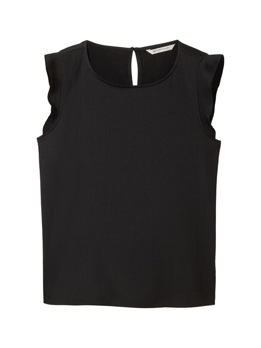 Loose Fit Top mit Volantärmeln