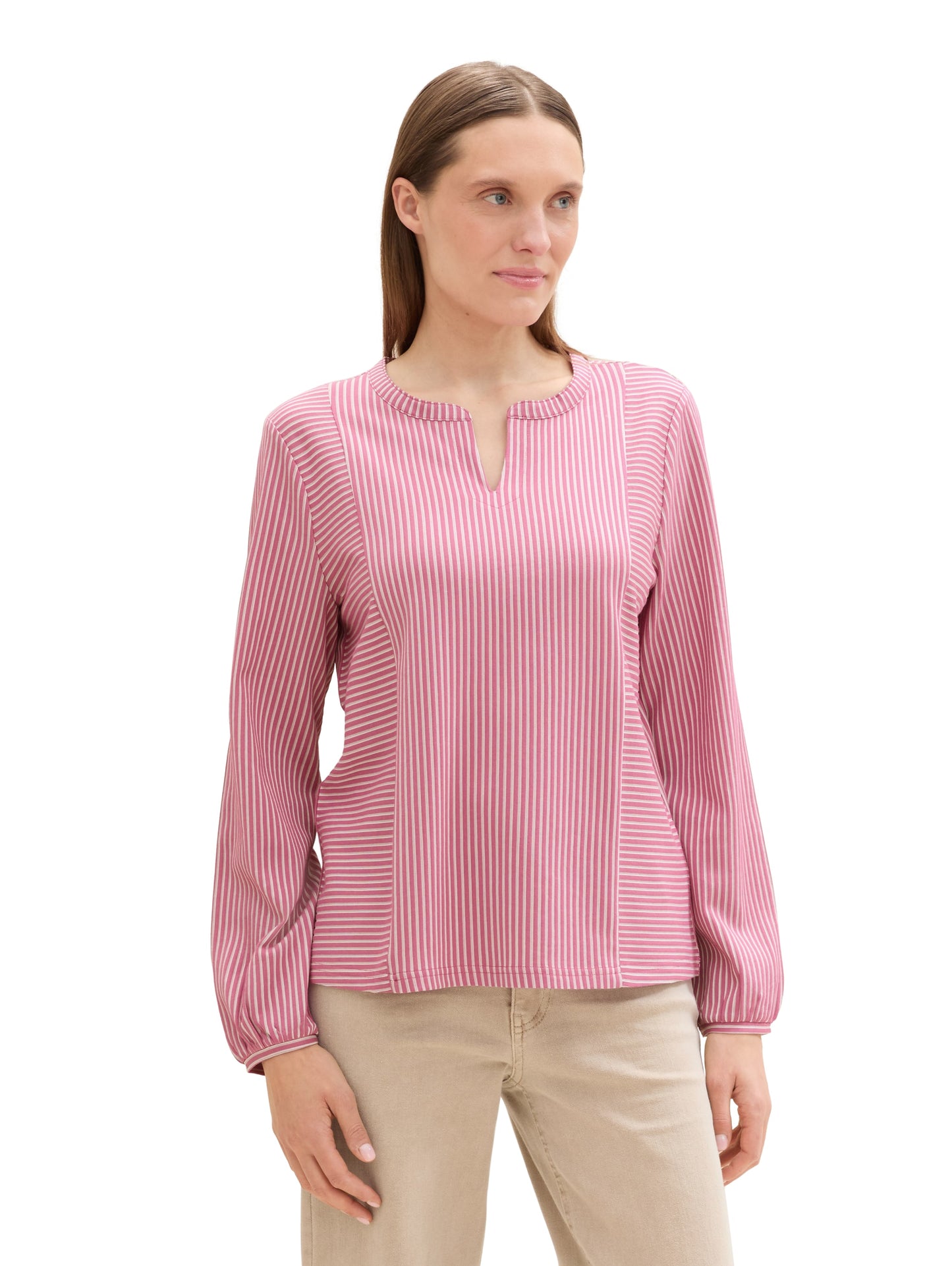 Gestreifte T-Shirt-Bluse