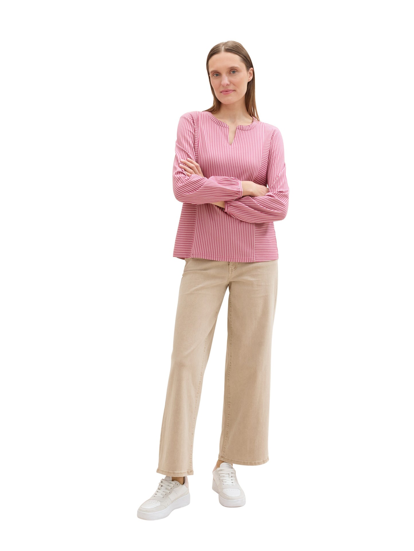 Gestreifte T-Shirt-Bluse