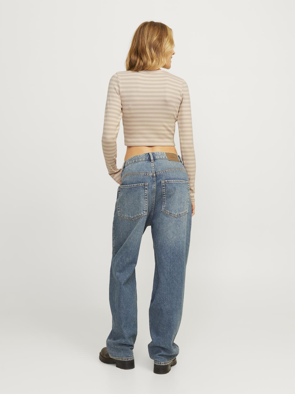 JXFELINE STR LS STRIPE RIB TEE JRS NOOS