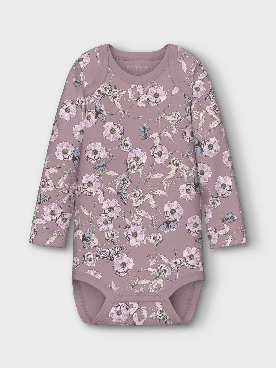 NBFBODY 3P LS GRAPE FLOWER NOOS