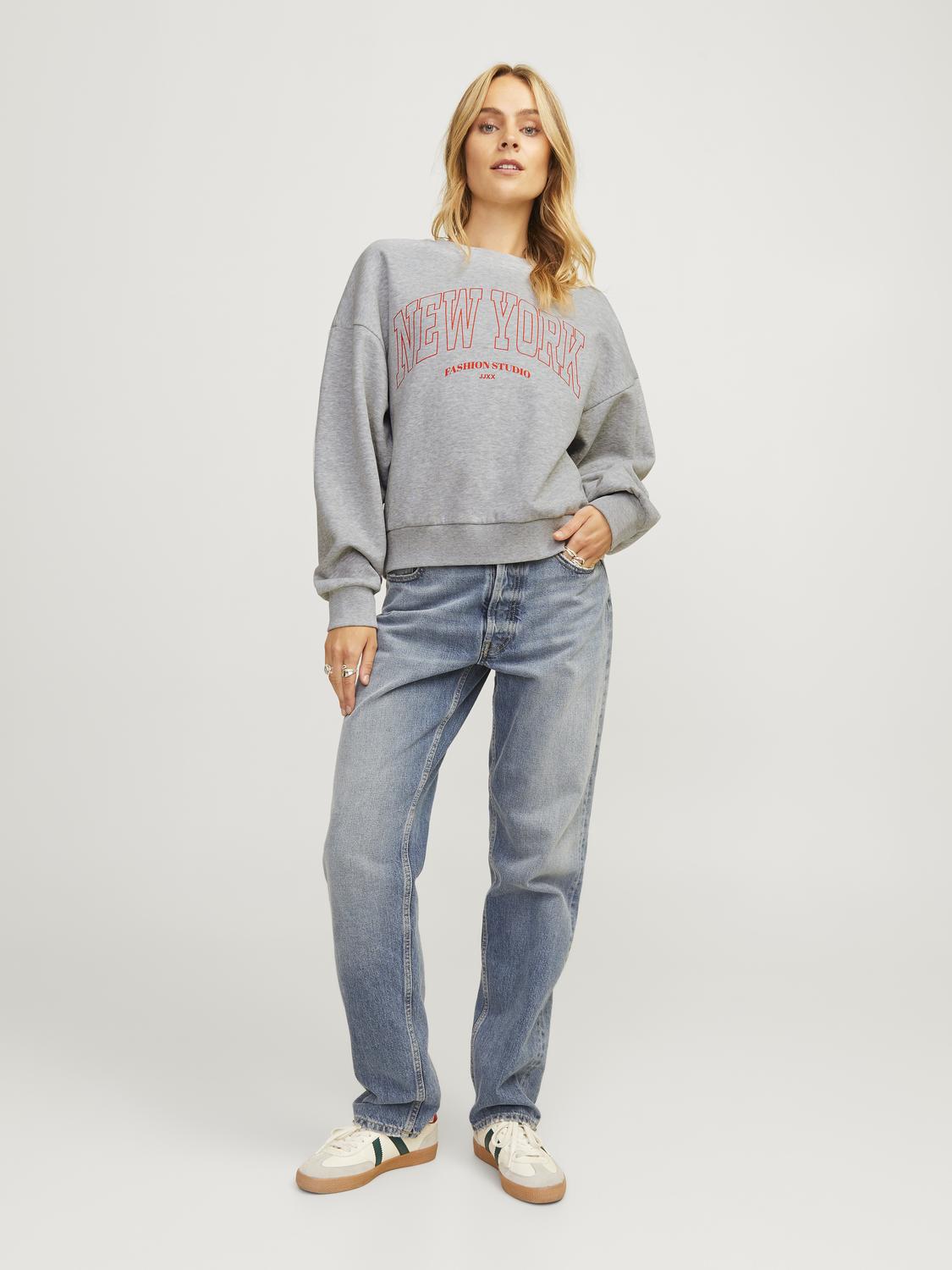JXMERLE RLX SHORT LS CREW SWT LN