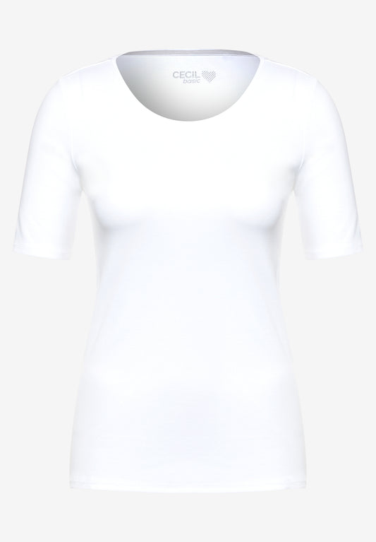 T-Shirt in Unifarbe