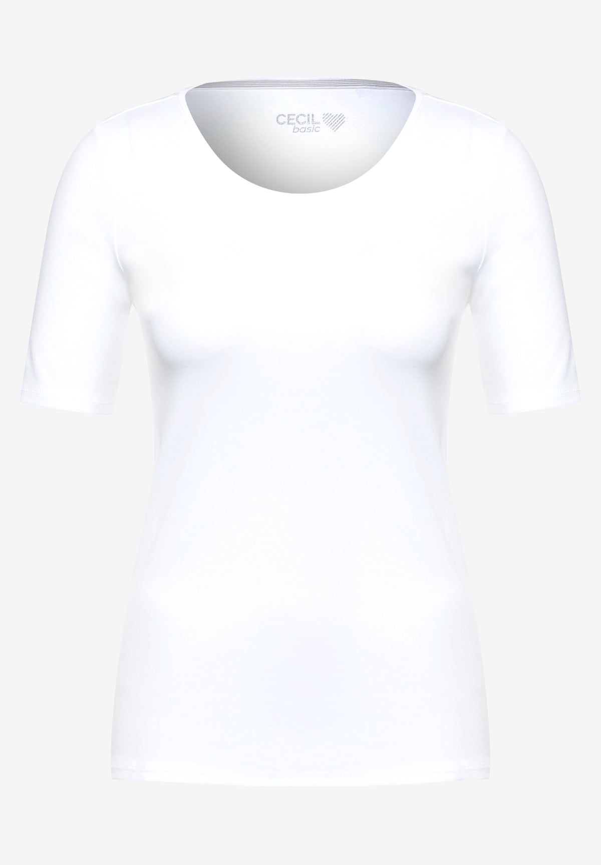 T-Shirt in Unifarbe