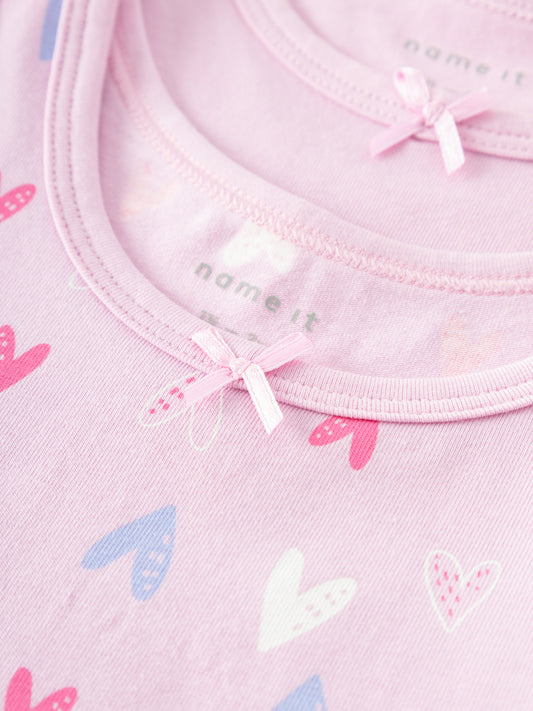 NMFTANK TOP 2P PINK HEARTS NOOS