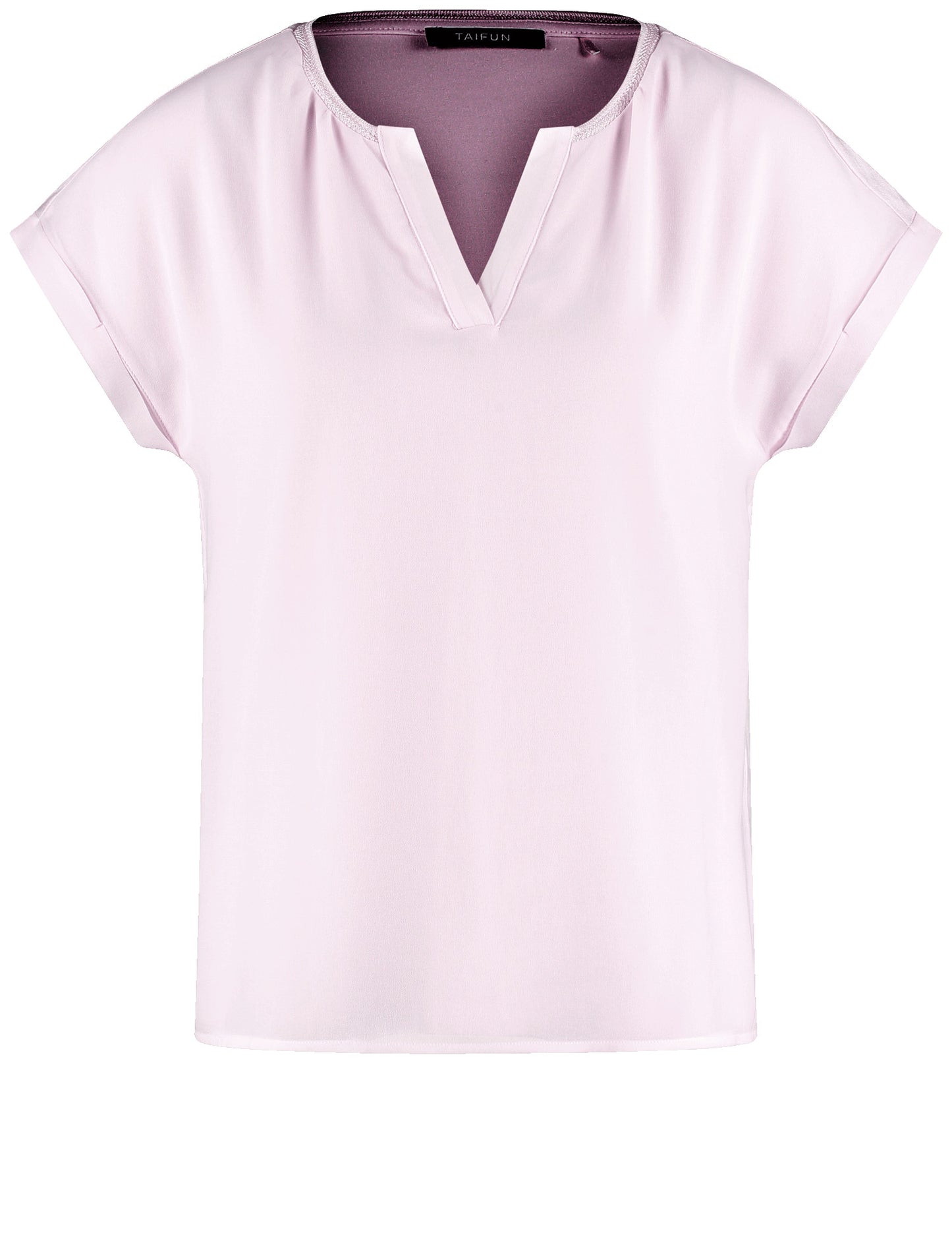Blusenshirt mit Chiffon-Overlayer