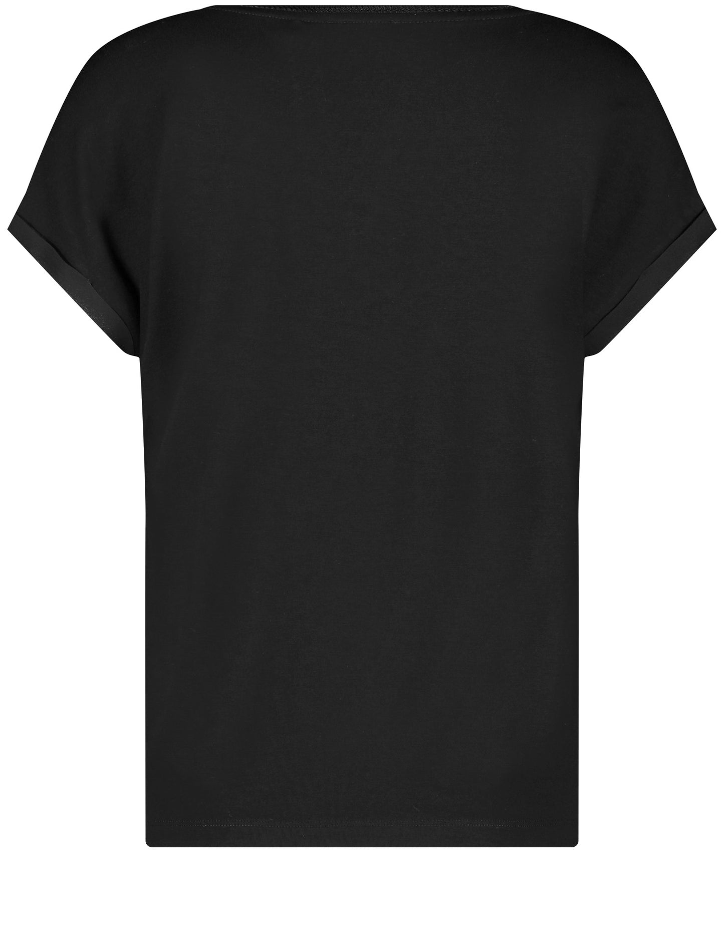 Blusenshirt mit Chiffon-Overlayer
