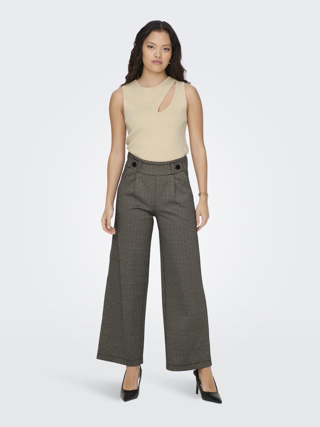 JDYGEGGO MIA LONG CHECK PANT JRS NOOS