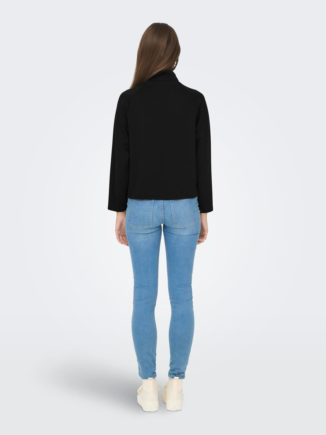 JDYELDORA L/S ZIP SWEAT JRS