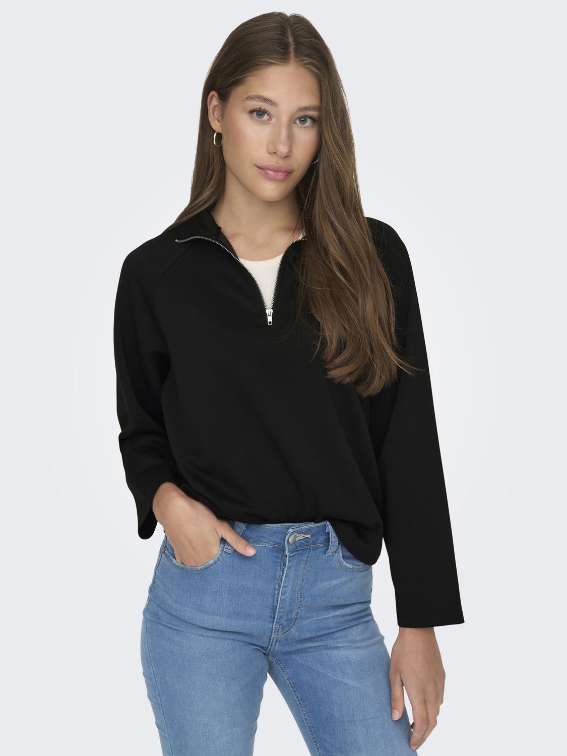 JDYELDORA L/S ZIP SWEAT JRS